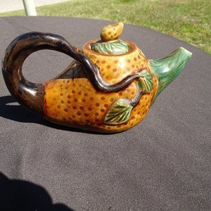 Vintage Hand Crafted Signed Small Teapot